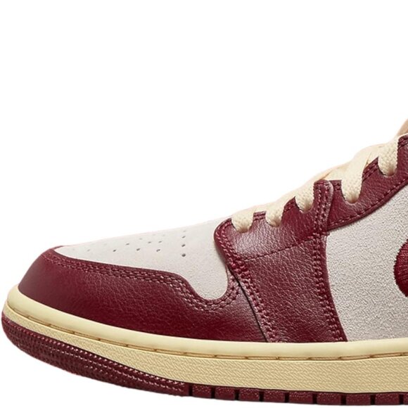 Jordan Womens AJ1 MID SE Shoes Color Team Red/University Red-sail - Picture 2 of 5